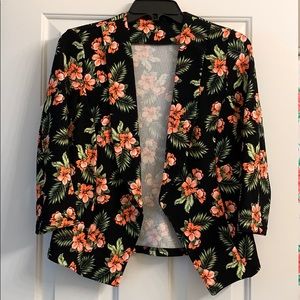 Causal Floral Blazer